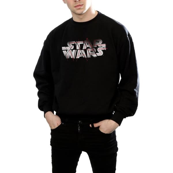 Star Wars Mens The Last Jedi Spray Logo Sweatshirt