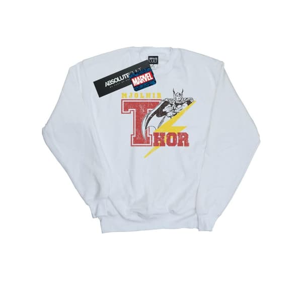 Marvel Mens Thor Mjolnir Sweatshirt White XXL