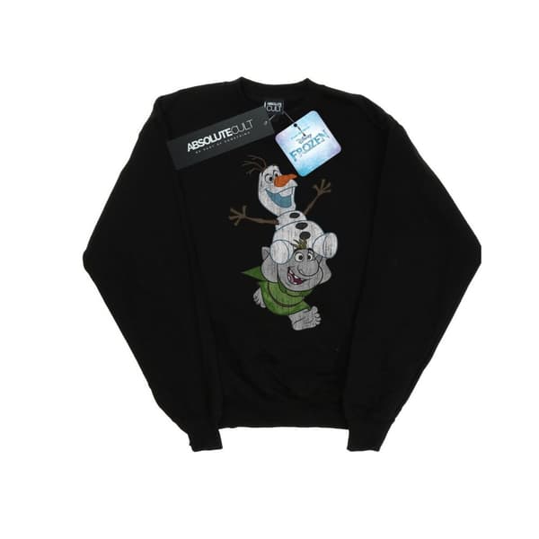Disney Mens Frozen Olaf And Troll Sweatshirt