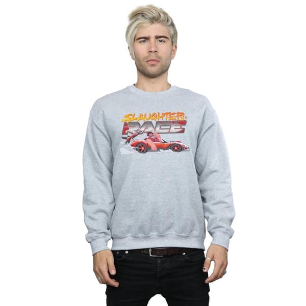 Disney Mens Wreck It Ralph Slaughter Race Sweatshirt