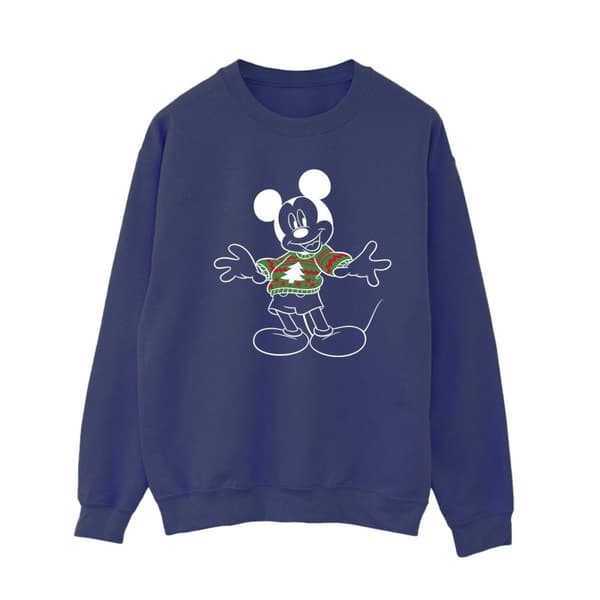 Disney Dam/Tjej Musse Pigg Xmas Jumper Sweatshirt