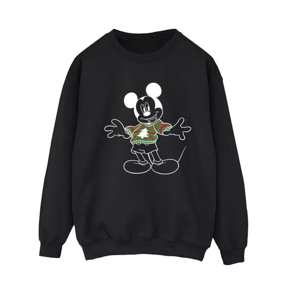 Disney Dam/Tjej Musse Pigg Xmas Jumper Sweatshirt