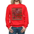 Miniatyrbilde 3 av 5: A Nightmare On Elm Street Mens Christmas Fair Isle Sweatshirt