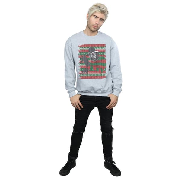 A Nightmare On Elm Street Mens Christmas Fair Isle Sweatshirt
