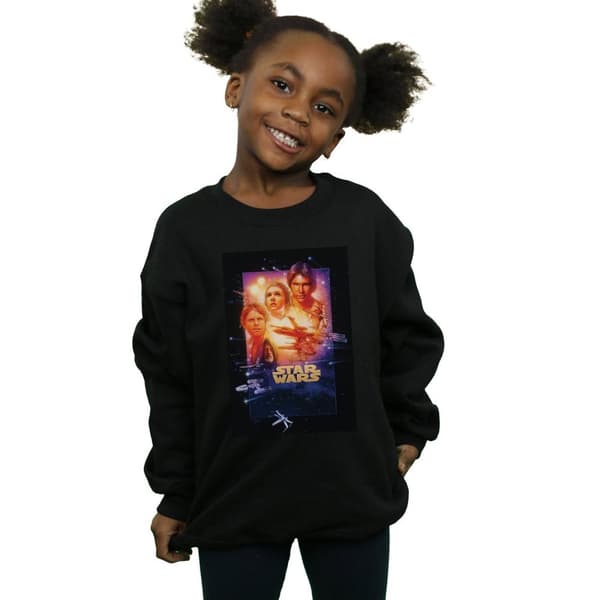 Star Wars Girls Episode IV Movie Poster Sweatshirt