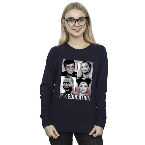 Netflix Sweatshirt med foton från sexundervisning för kvinnor/kvinnor