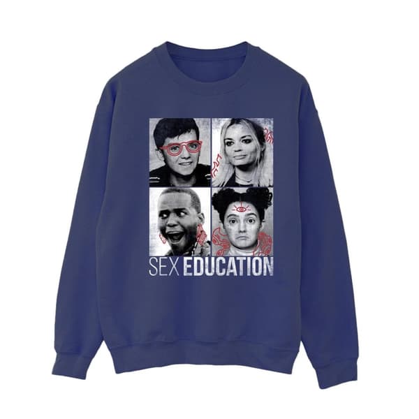 Netflix Sweatshirt med foton från sexundervisning för kvinnor/kvinnor