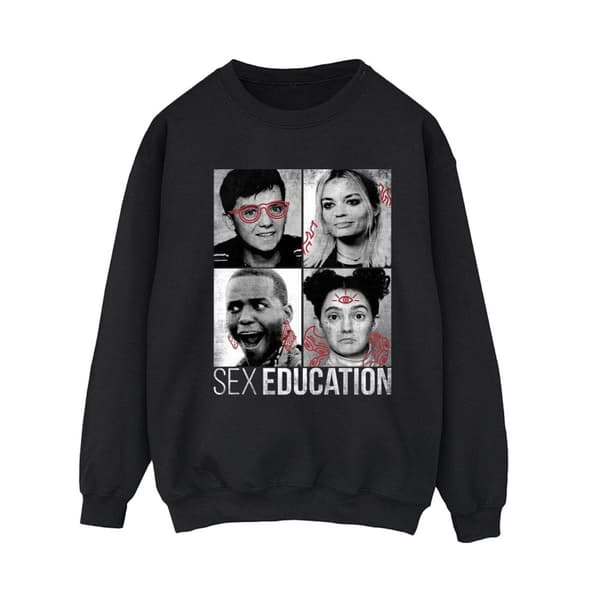 Netflix Sweatshirt med foton från sexundervisning för kvinnor/kvinnor