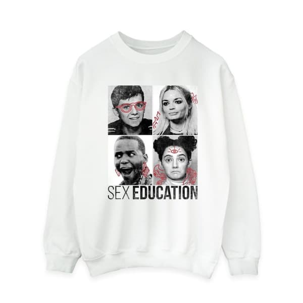 Netflix Sweatshirt med foton från sexundervisning för kvinnor/kvinnor
