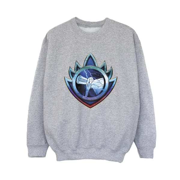 Marvel Boys Thor Love And Thunder Stormbreaker Crest Sweatshirt