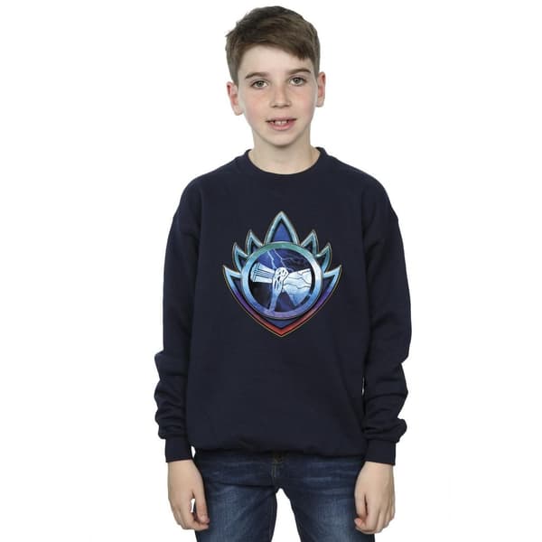 Marvel Boys Thor Love And Thunder Stormbreaker Crest Sweatshirt