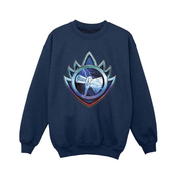 Marvel Boys Thor Love And Thunder Stormbreaker Crest Sweatshirt