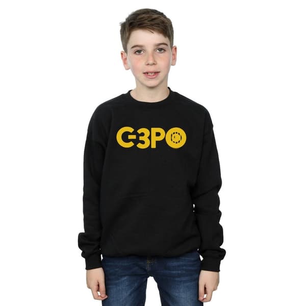 Star Wars Pojkar The Rise Of Skywalker C-3PO Sweatshirt med textlogotyp