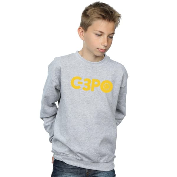 Star Wars Pojkar The Rise Of Skywalker C-3PO Sweatshirt med textlogotyp