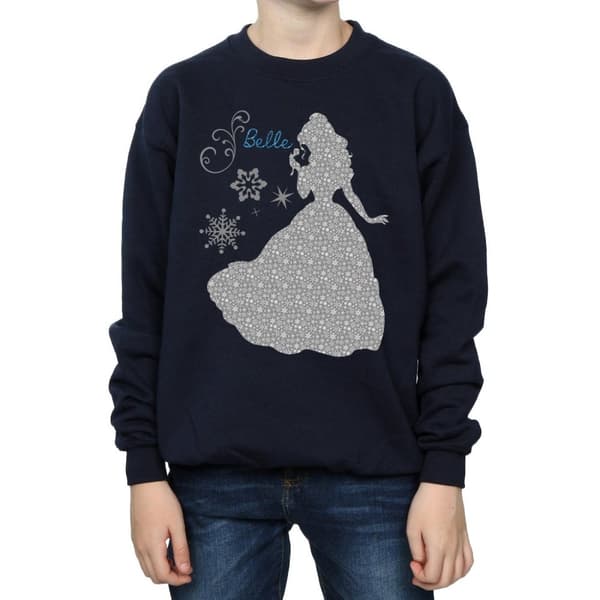 Disney Princess Boys Belle Christmas Silhouette Sweatshirt