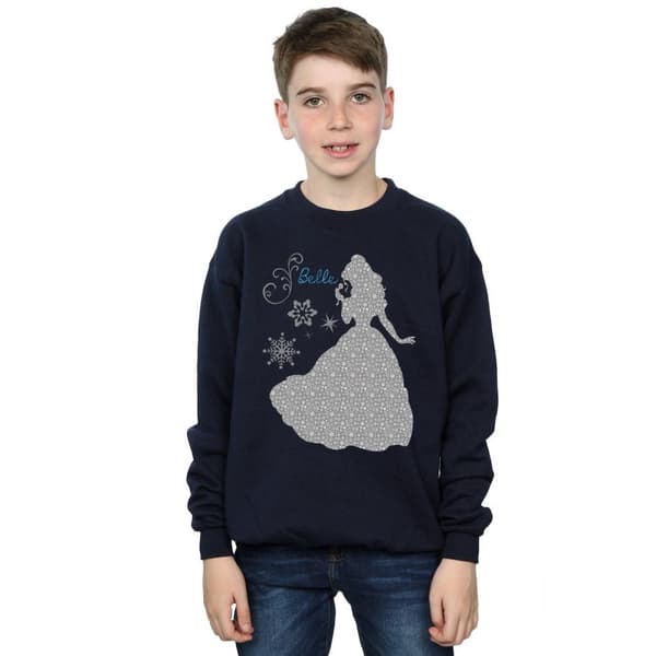 Disney Princess Boys Belle Christmas Silhouette Sweatshirt