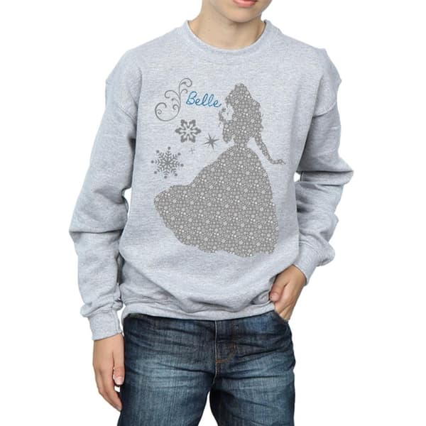 Disney Princess Boys Belle Christmas Silhouette Sweatshirt