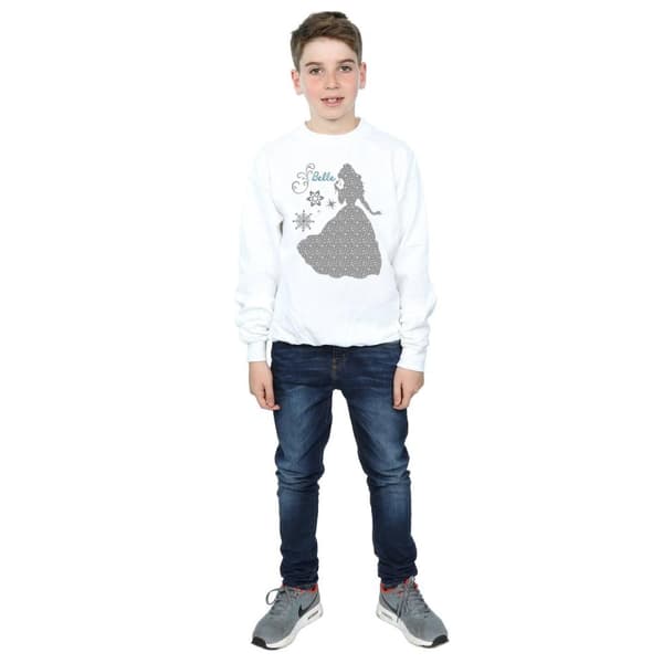 Disney Princess Boys Belle Christmas Silhouette Sweatshirt