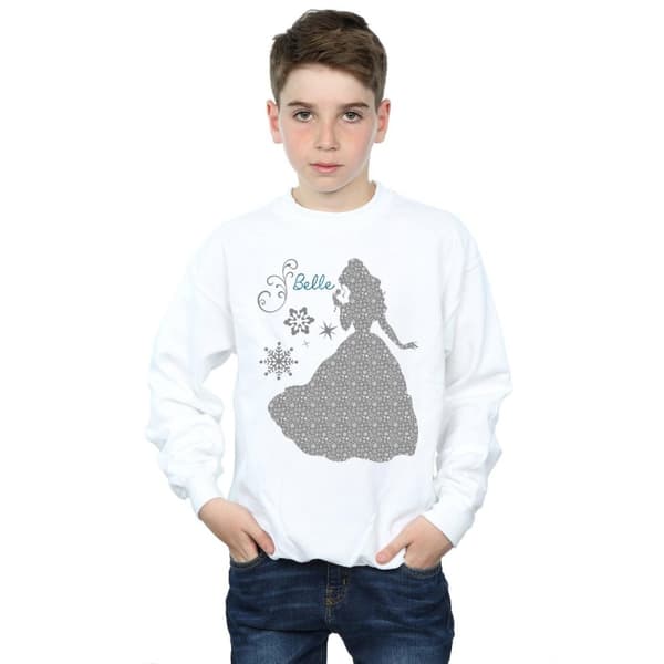 Disney Princess Boys Belle Christmas Silhouette Sweatshirt