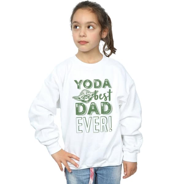 Star Wars Yoda Best Dad-tröja för flickor