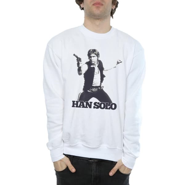 Star Wars Mens Han Solo Retro Photo Sweatshirt