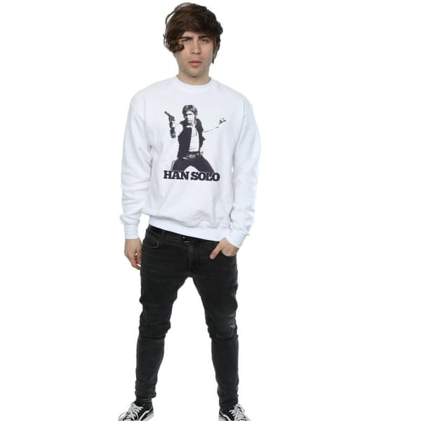 Star Wars Mens Han Solo Retro Photo Sweatshirt