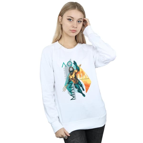 DC Comics Dam/Tjej Aquaman Tropical Icon Sweatshirt