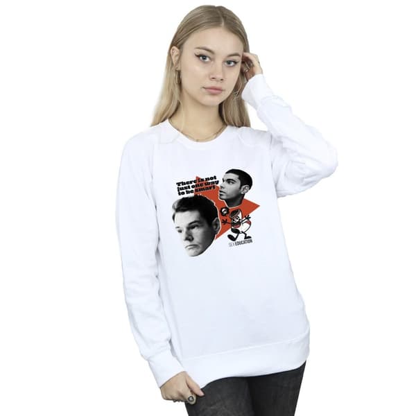 Netflix Dam/Tjej Sex Education Envägs Triangel Sweatshirt