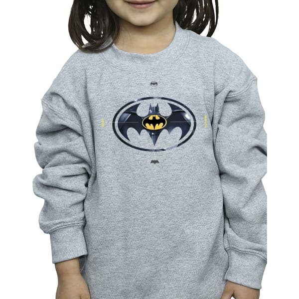 DC Comics The Flash Batman Metal Logo - Sweatshirt för flickor