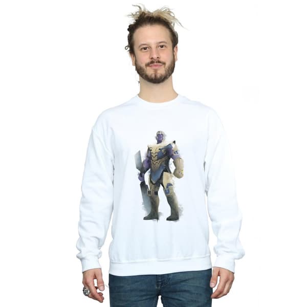 Marvel Mens Avengers Endgame Painted Thanos Sweatshirt