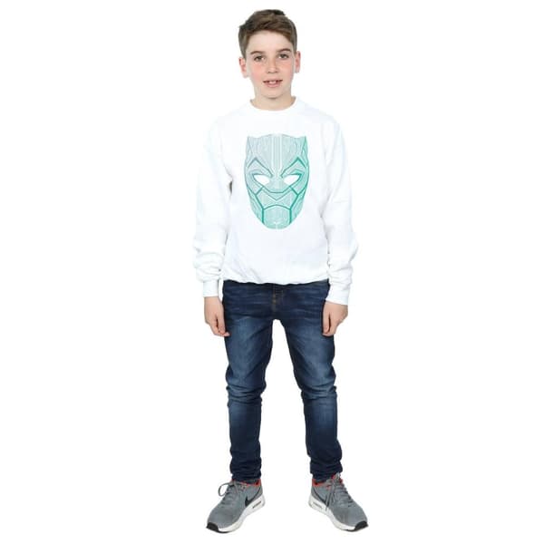 Marvel Boys Black Panther Tribal Mask Sweatshirt