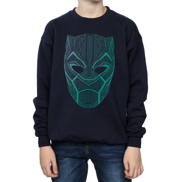 Marvel Boys Black Panther Tribal Mask Sweatshirt
