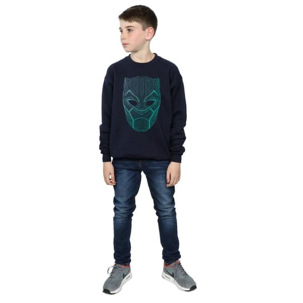 Marvel Boys Black Panther Tribal Mask Sweatshirt