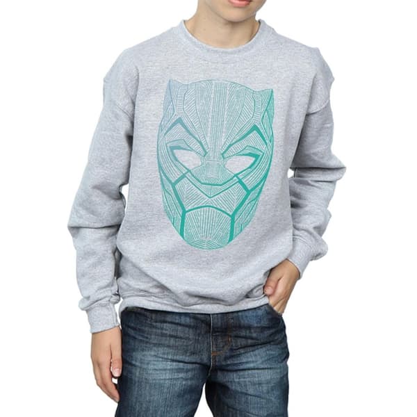 Marvel Boys Black Panther Tribal Mask Sweatshirt