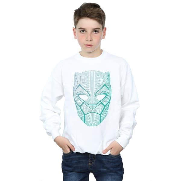 Marvel Boys Black Panther Tribal Mask Sweatshirt