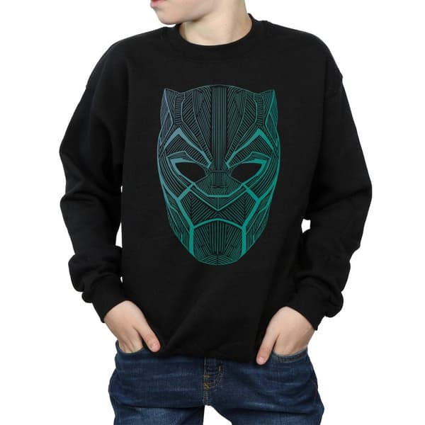Marvel Boys Black Panther Tribal Mask Sweatshirt