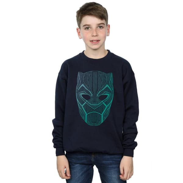 Marvel Boys Black Panther Tribal Mask Sweatshirt