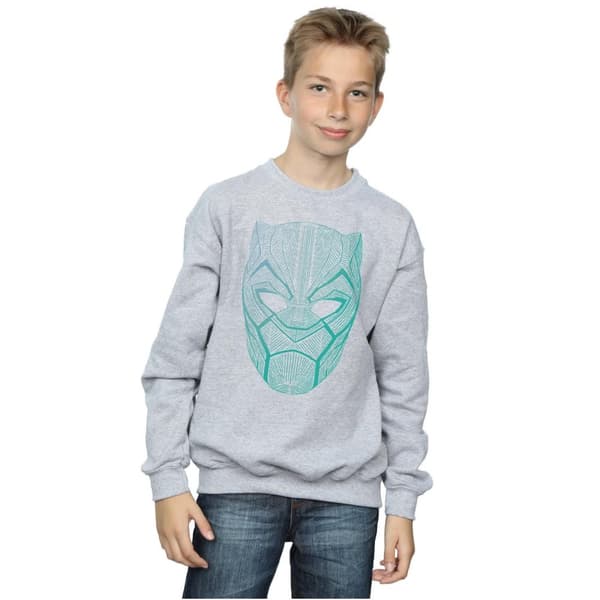 Marvel Boys Black Panther Tribal Mask Sweatshirt
