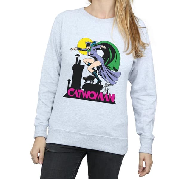 DC Comics Womens/Ladies Catwoman Text Logo Sweatshirt