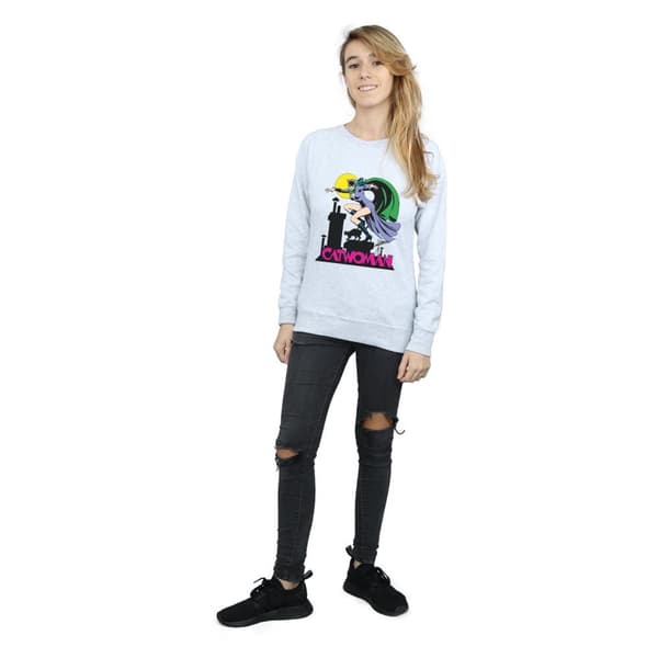 DC Comics Womens/Ladies Catwoman Text Logo Sweatshirt