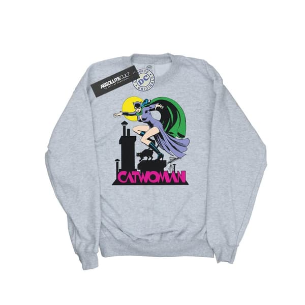 DC Comics Womens/Ladies Catwoman Text Logo Sweatshirt