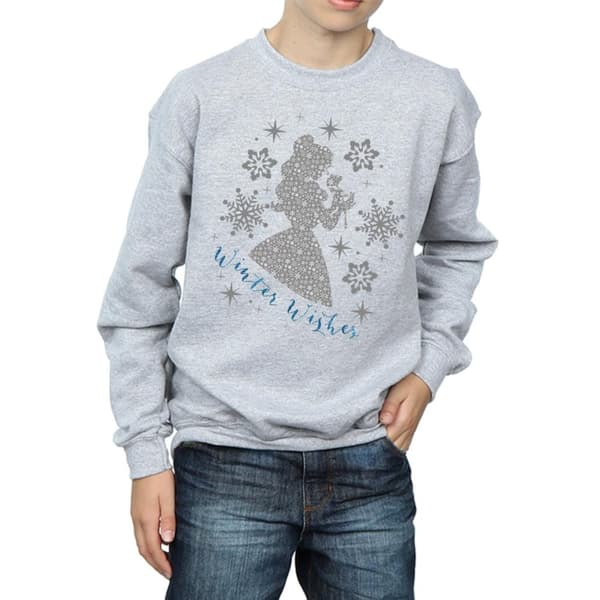 Disney Princess Pojkar Belle Winter Silhouette Sweatshirt