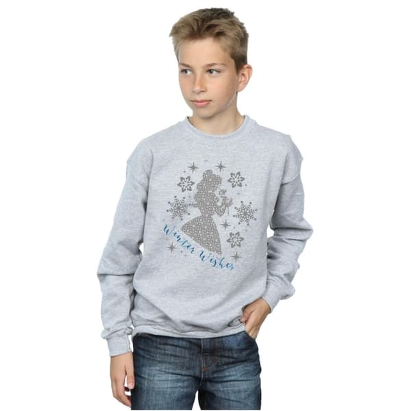 Disney Princess Pojkar Belle Winter Silhouette Sweatshirt