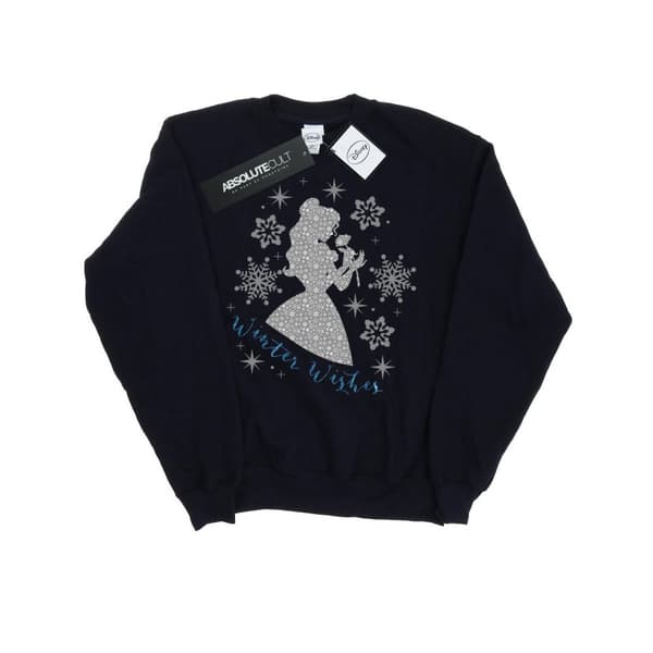 Disney Princess Pojkar Belle Winter Silhouette Sweatshirt
