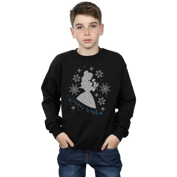 Disney Princess Pojkar Belle Winter Silhouette Sweatshirt