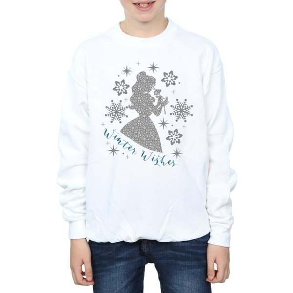 Disney Princess Pojkar Belle Winter Silhouette Sweatshirt