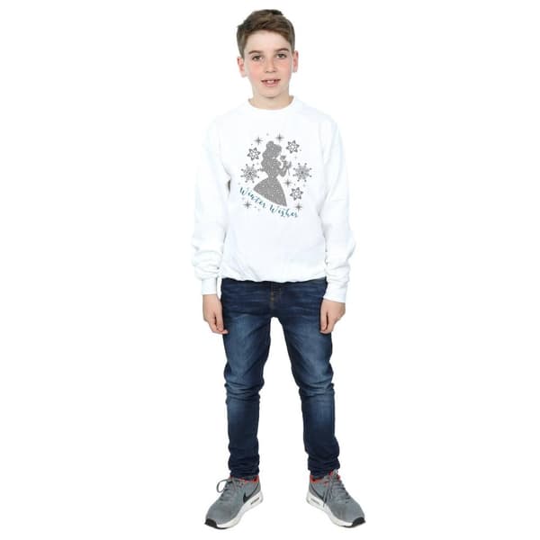 Disney Princess Pojkar Belle Winter Silhouette Sweatshirt