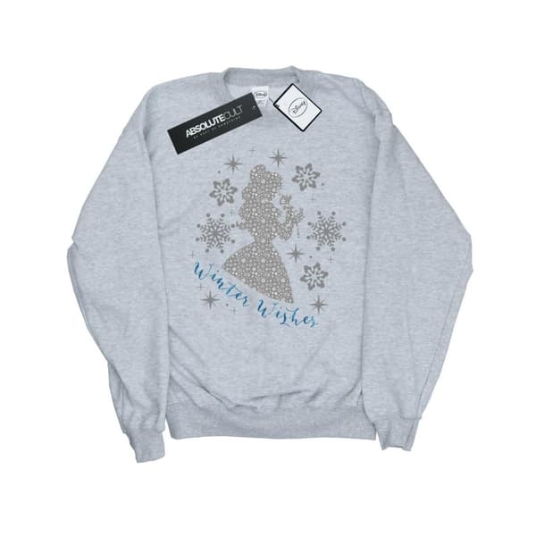 Disney Princess Pojkar Belle Winter Silhouette Sweatshirt Sports Grey 5-6 Years