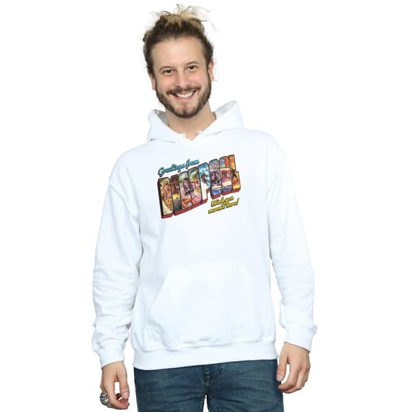 Marvel Mens Deadpool Greetings Hoodie