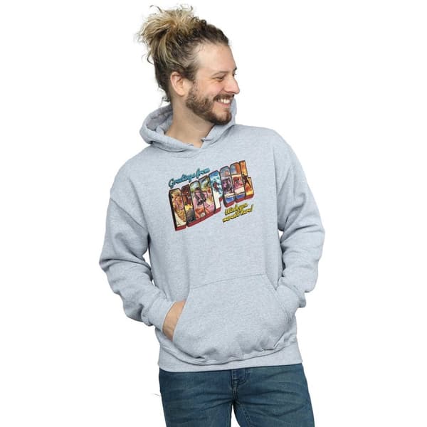 Marvel Mens Deadpool Greetings Hoodie